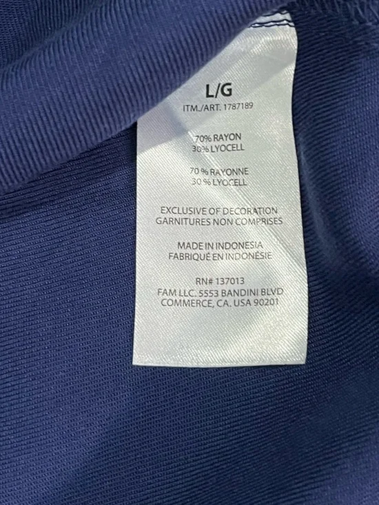 NWT GAP Versatile Top with Dolman Sleeves Blue Size Large - Picture 9 of 9